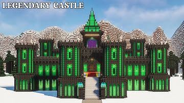 How To Build A Deepslate And Emerald Block Legendary Castle In Minecraft 1.21 || Minecraft Tutorial