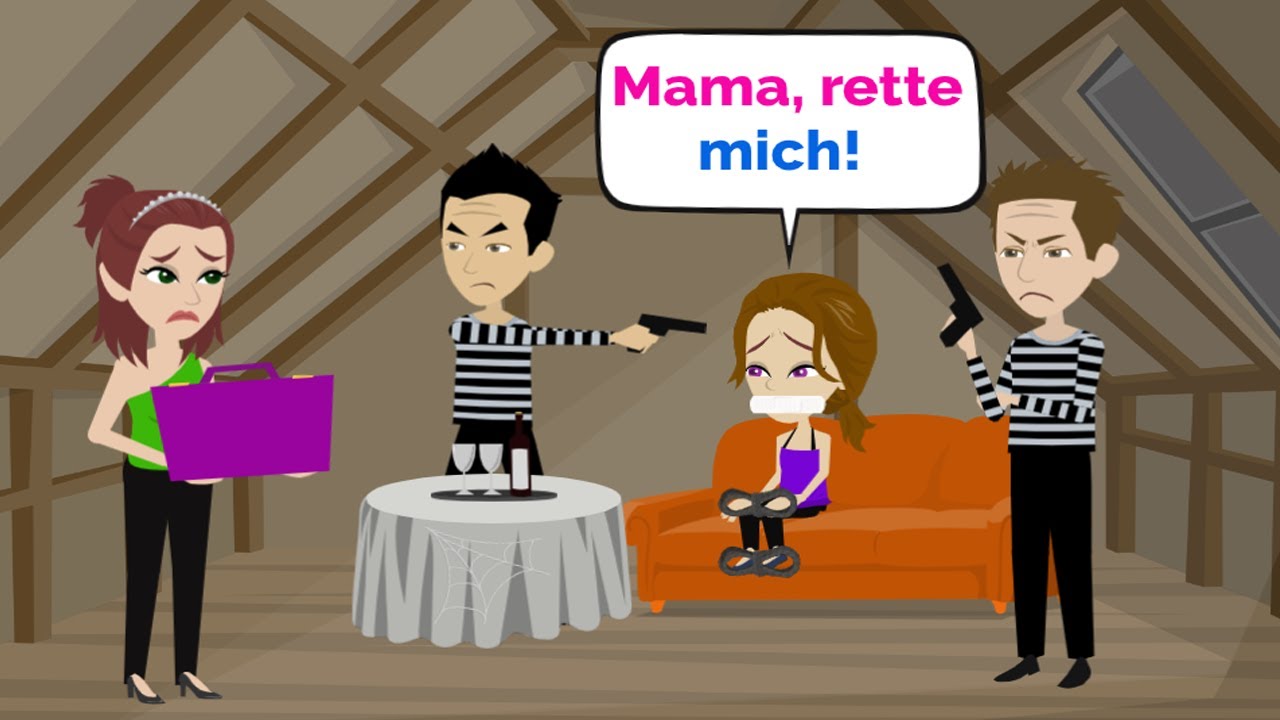 Mila-Entführung Teil 2 | Deutsch lernen mit Geschichten | Einfache Sprechübungen für Anfänger 🇩🇪 |