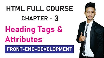 #3 Html heading tags and attributes in hindi 2020