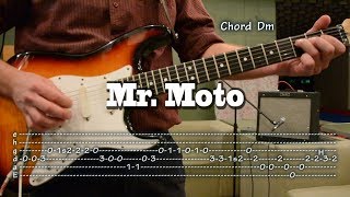 Mr.Moto - Guitar Tab and Chords, como tocar, レッスン , урок, табулатуры chords