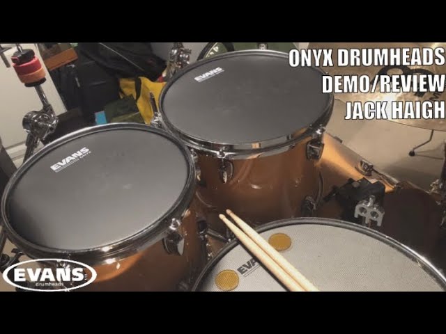 evans onyx drum heads