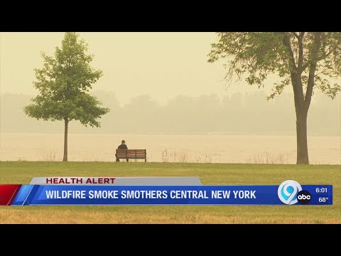 Wildfire smoke smothers Central New York