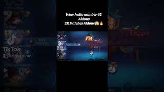Top Aldous India No.62 Vs Top Global Zilong No.3 wait for till the end