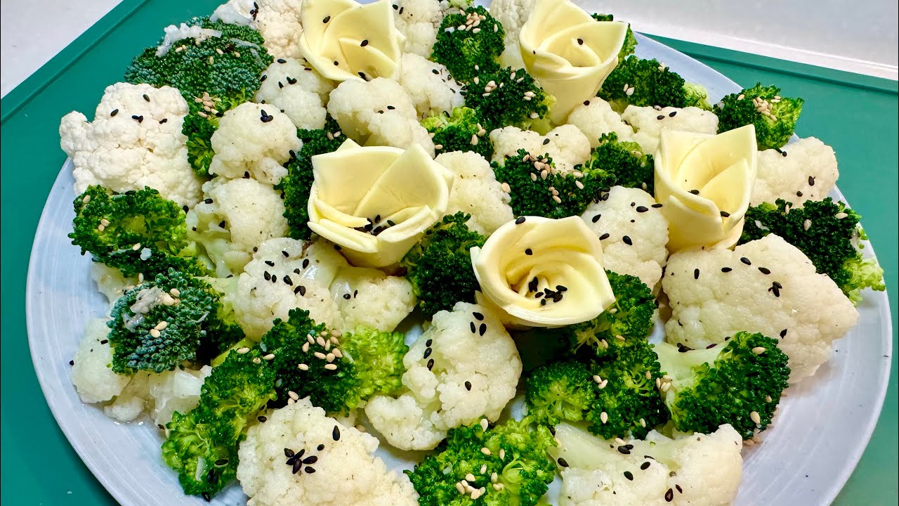 Салат «Полянка» с брокколи и цветной капустой!Polyanka Salad with Broccoli and Cauliflower!