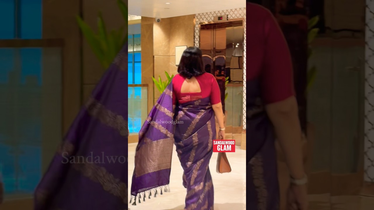 Ashwini PuneethRajkumar in Saree at Orion mall