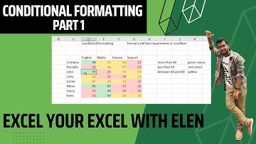 Conditional Formatting - Part 1 in #microsoftexcel