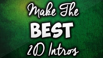 How To Make An Intro For YouTube Videos With Sony Vegas 2015/2016 (2D)! 2D
