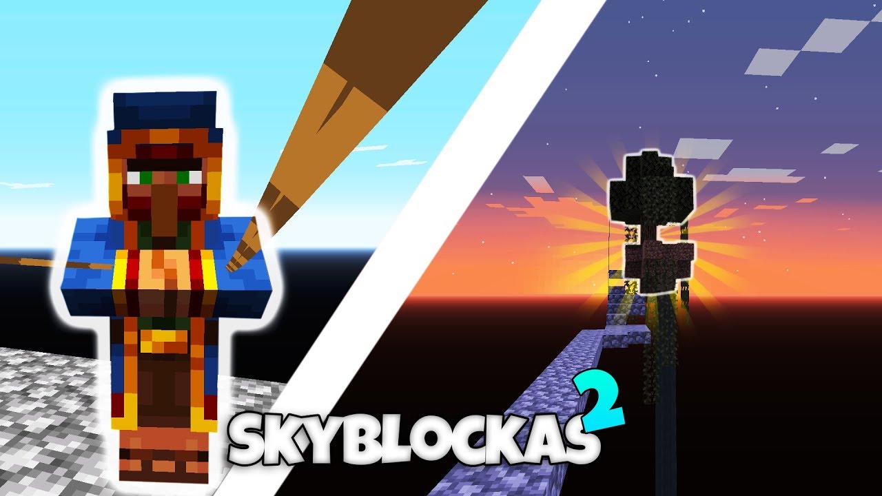 Minecraft skyblock 2 dalis / IRON INGOT IŠ ZOMBIO ?? YouTube