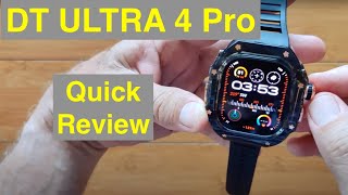 DTNo.1 DT ULTRA 4 Pro BT Call Live Camera 4GB Music 1ATM AMOLED Always-On Smartwatch: Quick Review
