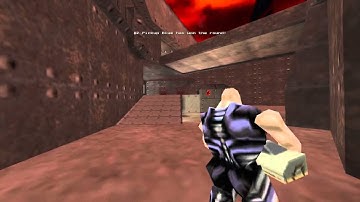 Quake 2 Rocket Arena - intricate steps between [isb] vs Kablooie [K!] - ra2map5 - China POV