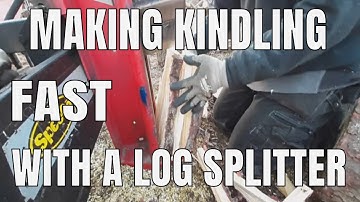 HOW TO MAKE KINDLING FAST WITH A SLOW LOG SPLITTER