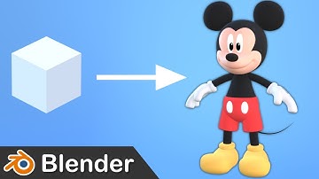 Blender - Mickey Mouse Modeling Timelapse