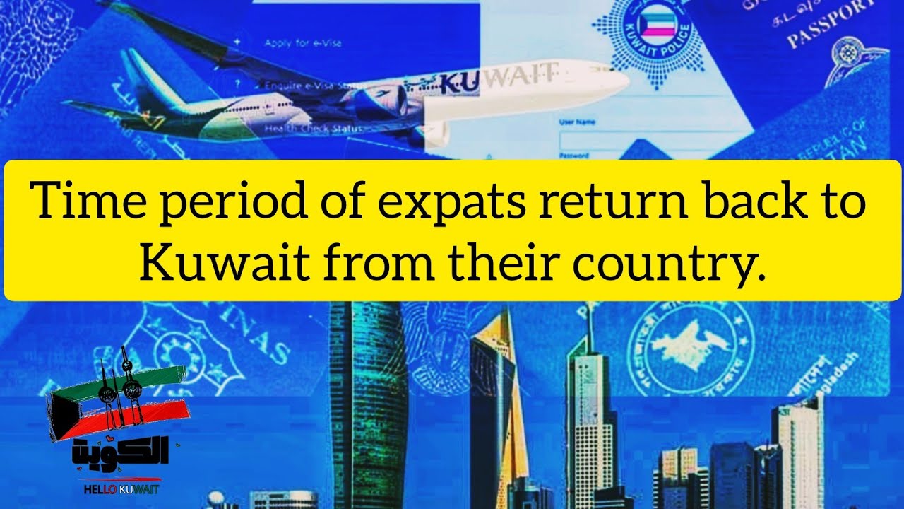 Time period of expats return back to Kuwait from their country 