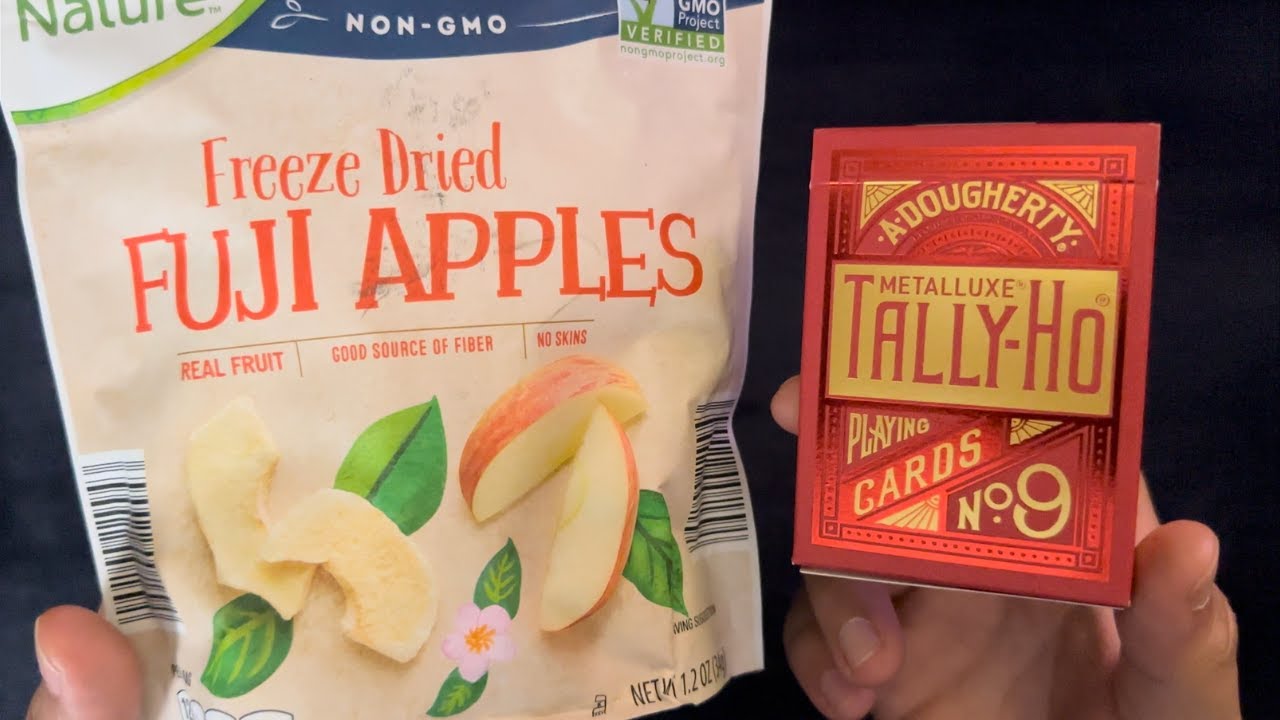 Freeze Dried Apples ~ Snacks 'n' Solitaire ~ ASMR Solitaire #590
