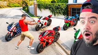 FRANKLIN ÜLKELERIN SPOR MOTORUNU KAÇIRDI - GTA 5 MODS