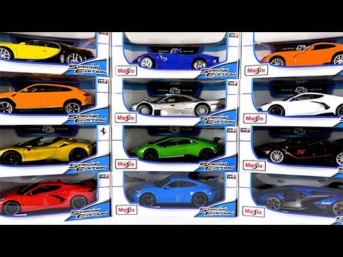 Unboxing 12 Maisto 1/18 diecast cars sold at Costco in 2024