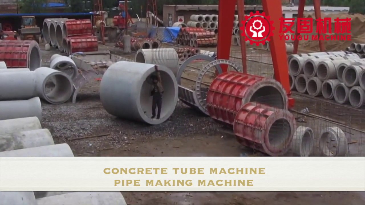 how to make concrete tube concrete pipe YouTube