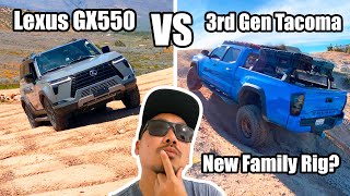 New Family Rig?   Lexus GX550 Overtrail vs 3rd Gen Tacoma OffRoading Comparison