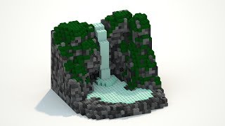 Lego Water Source - MagicaVoxel [Speed Art]