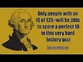 We picked 10 hard questions for you! - Hard History Quiz