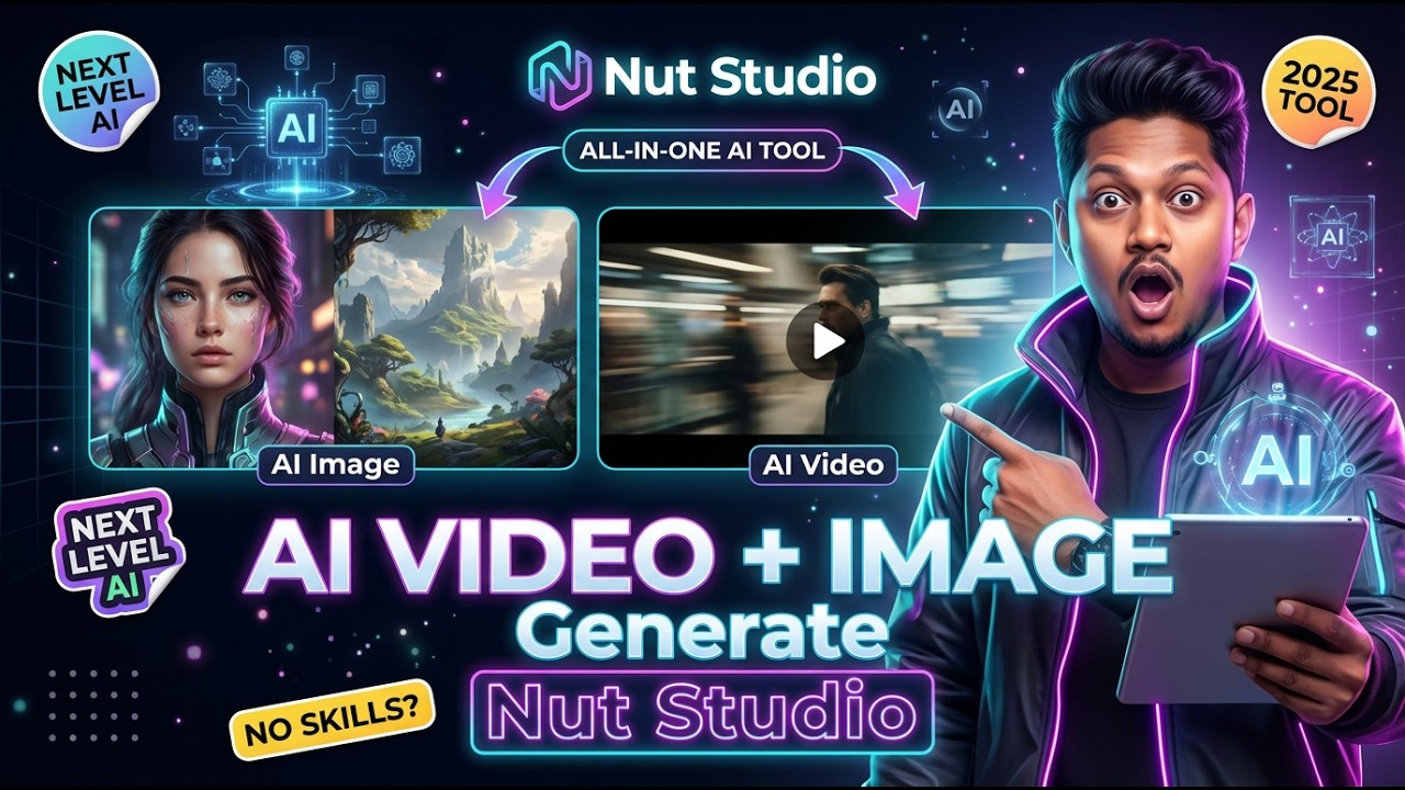 AI Video & AI Image Generate කරමු 30 Second වලින් 📢 Nut Studio - YouTube