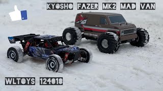 WLTOYS 124018 vs Kyosho Fazer Mk2 Mad Van сравнение МОНСТРА и БАГГИ | бюджетки rc