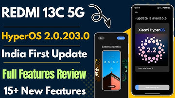 Redmi 13C 5G HyperOS 2.2 India First Update Release, Full Features Review, 15+ New Features Ai Tools
