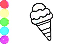 Ice cream drawing easy🍦❤️
