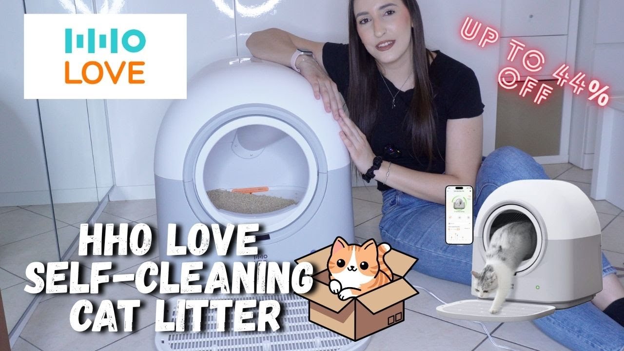 HHO LOVE SELF CLEANING CAT LITTER PRO  *Unboxing + how to use* (ITA)