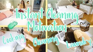 INSTANT CLEANING MOTIVATION\/AFTER THE WEEKEND CLEAN WITH ME\/LAUNDRY AND COOKING