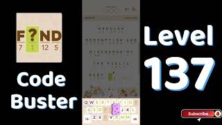 Code Busters Level 137 Walkthrough 🧩 | All Puzzle Solutions| Solutionguruji