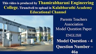 Q46A English Class 12 PTA Parent Teachers Association
