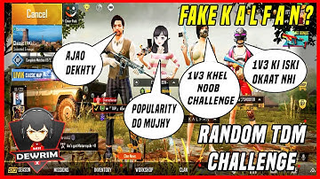 Joining Random Squad | FAKE K A L F A N ? | 1 v 3 TDM CHALLENGE M24 | Dewrim Gaming