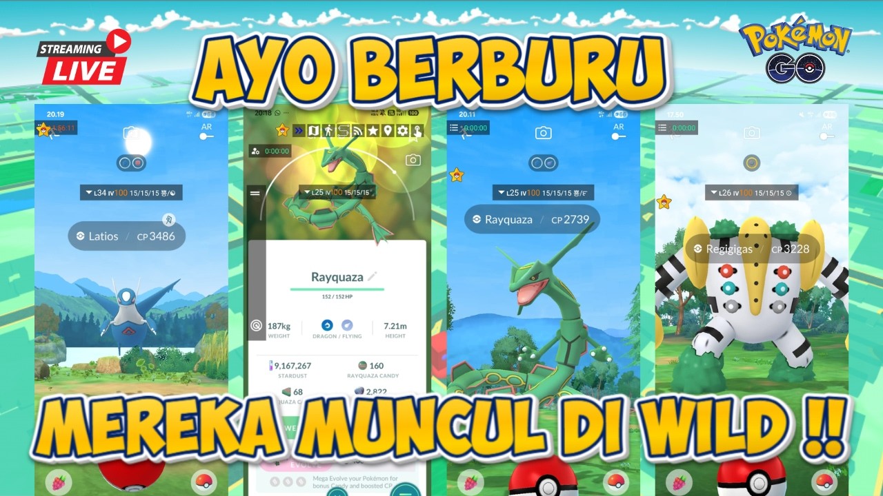 Pokemon GO Live !! Berburu Legendaris Di Wild~ #live