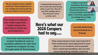 Camp College 2025 Info Session Recording