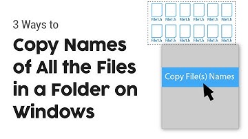 How to Copy Names of All Files In a Folder on Windows