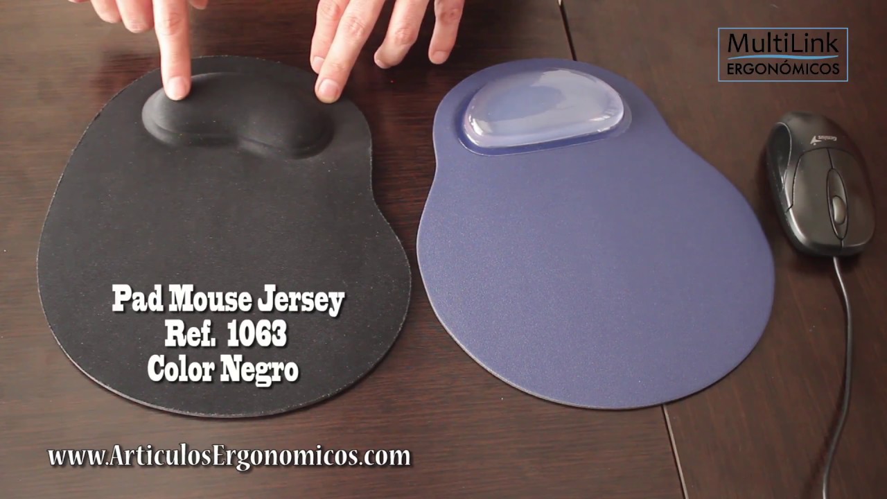 Dar derechos Desventaja Establecer Pad Mouse Jersey y con GEL Ref 1063 y 0997 - MultiLink Ergonómicos - YouTube