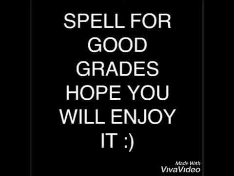Spell for good grades 🍀 - YouTube