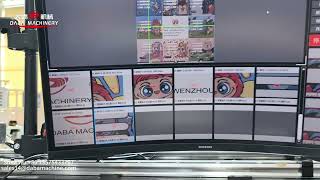 DABA Inline flexo printing machine 8 color running at Sino label 2026