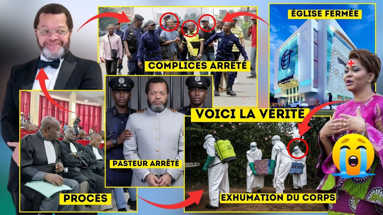 PASTEUR MARCELLO ARRÊTÉ ET SON ÉGLISE FERMÉE :  MAMAN BLANCHE DÉTERRÉE ET 7 COMPLICES ARRÊTÉS