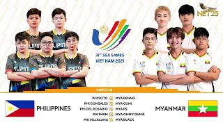 MPL Philippines | Myanmar vs PHL; Singapore vs PHL | 31st SEA Games Vietnam 2021 screenshot 4