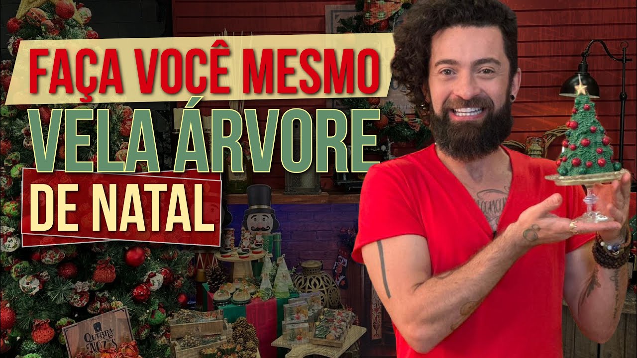 Faça você mesmo a vela árvore de Natal - Peter Paiva - Ideias de Natal