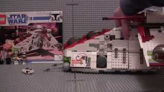 Lego Star Wars 7676 Republic Attack Gunship set review