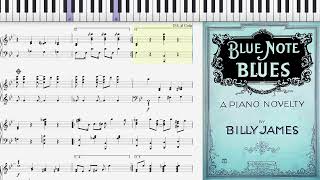 Blue Note Blues by Billy James (1922, Novelty piano)