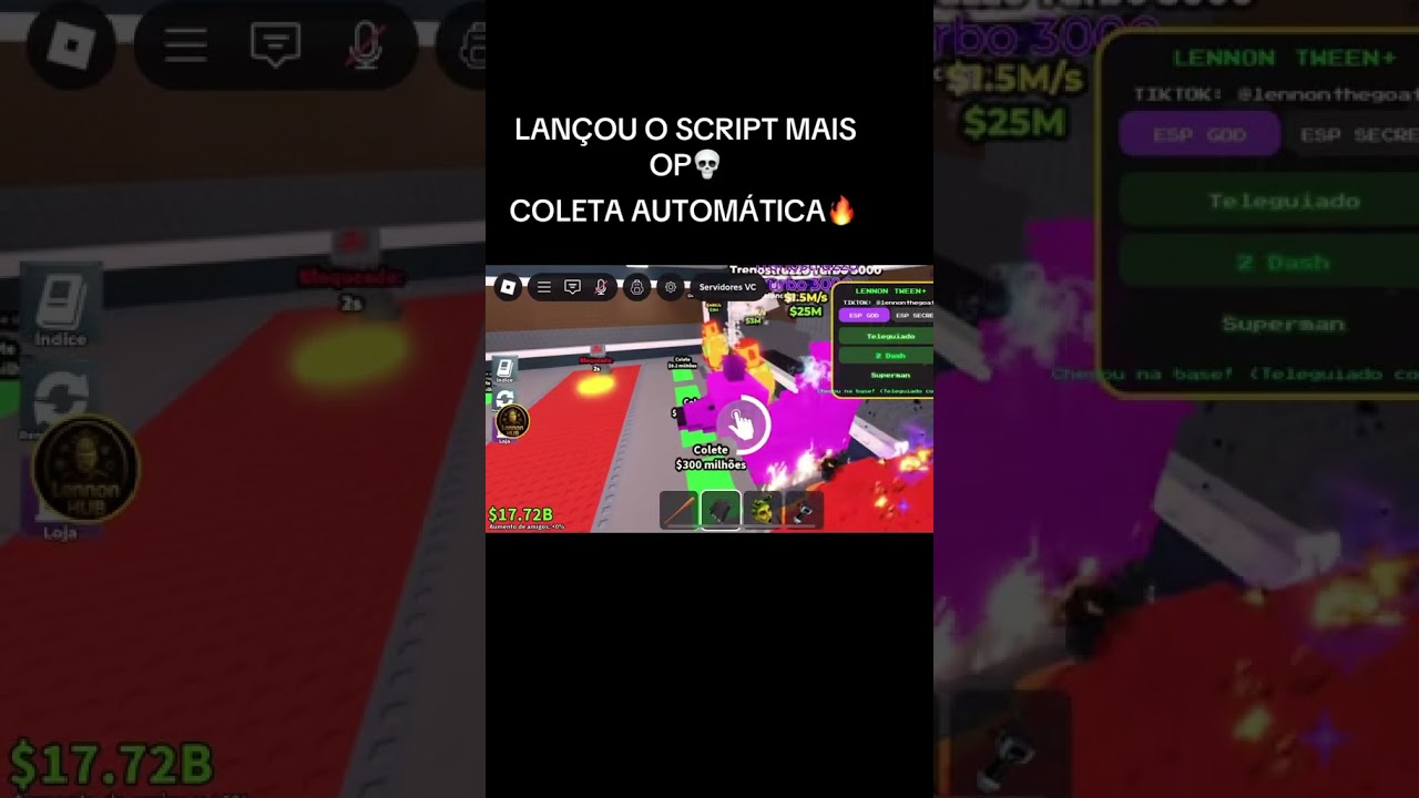 LANÇOU!! LENNON TWEEN MELHOR SCRIPT 2025 STEAL A BRAINROT🔥