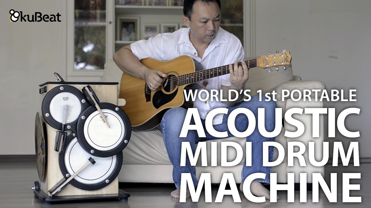 kuBeat World's 1st Portable Acoustic MIDI Drum Machine YouTube