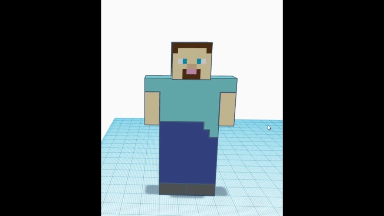 Tinkercad Projeleri 3D Tasarım Minecraft Steve YouTube