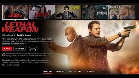 How to watch Lethal Weapon on Netflix?