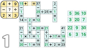 Crossmath - Math Puzzle Games - Gameplay Walkthrough Part 1 All Levels (Android & iOS)