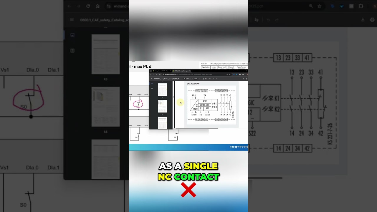 Siemens Safety Module: Dual Channel to Single Channel Connection #shorts
